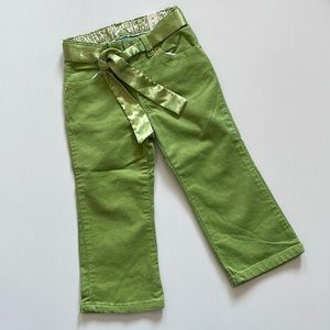 The Children’s Place light green with gold glitter pants. Girls size 3T